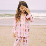 By The Seashore Ruffle Pajama Set